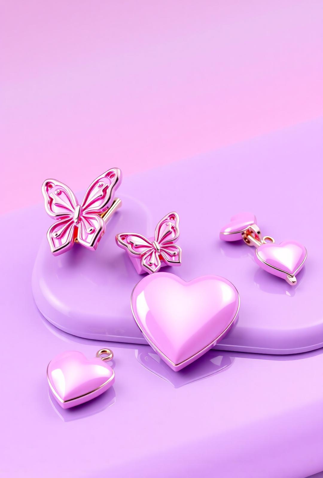 BUBBLE drop — bijoux pink iridescents